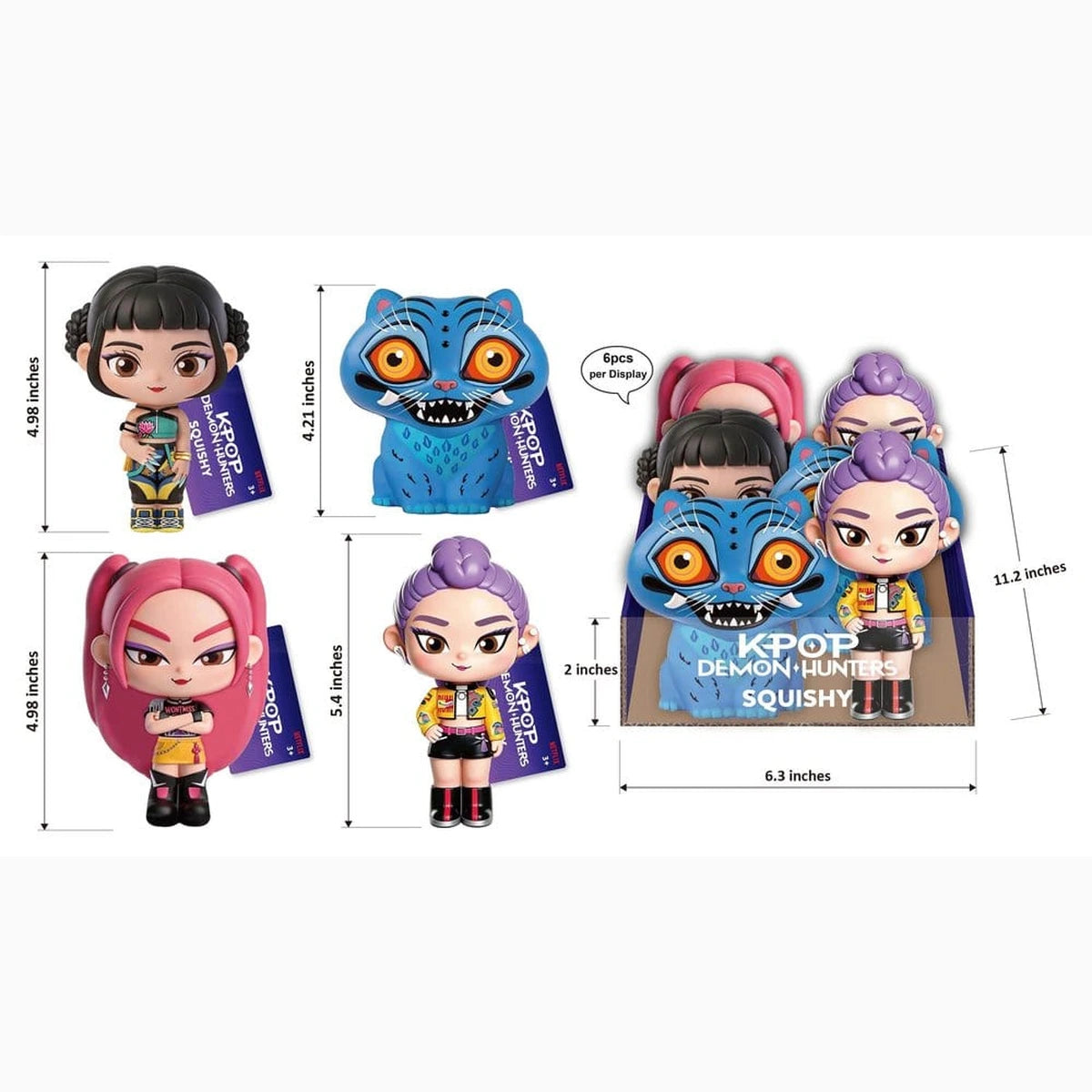 K-Pop Demon Hunters présentoir figurines Squishy (6) - Image 2