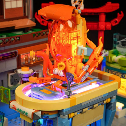 Lumibricks Cyberpunk Neoncity 17004 Japanese Izakaya - Image 3