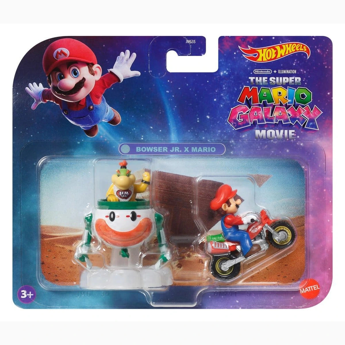 Super Mario Hot Wheels véhicules Die-Cast pack 2 1/64 Mario & Bowser Jr. - Image 7