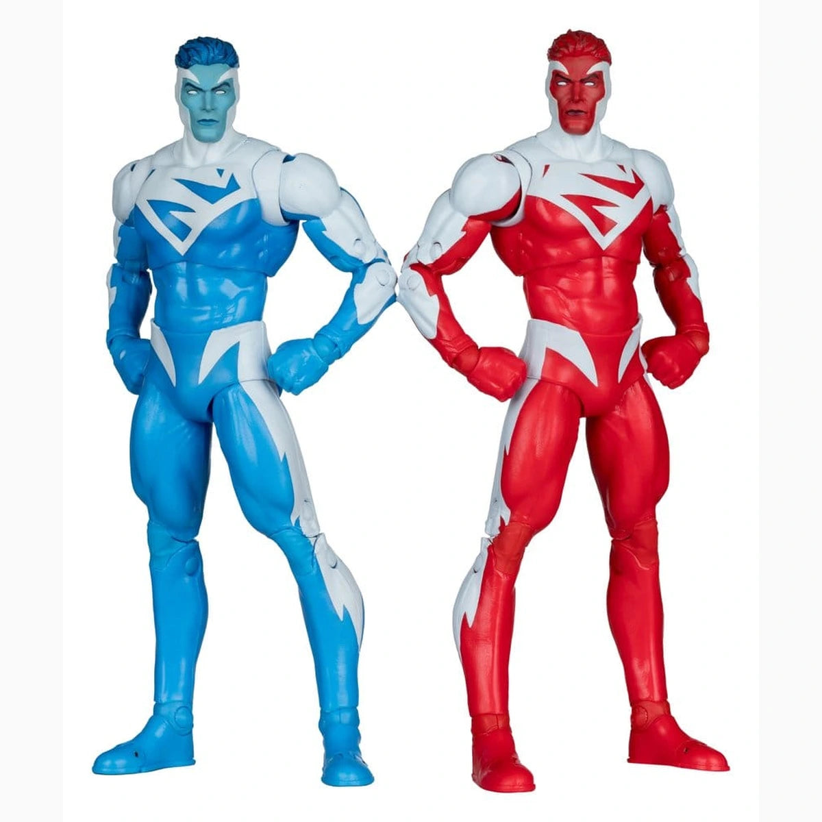 DC Multiverse pack 2 figurines Superman Blue vs. Superman Red (Gold Label) 18 cm - Image 1