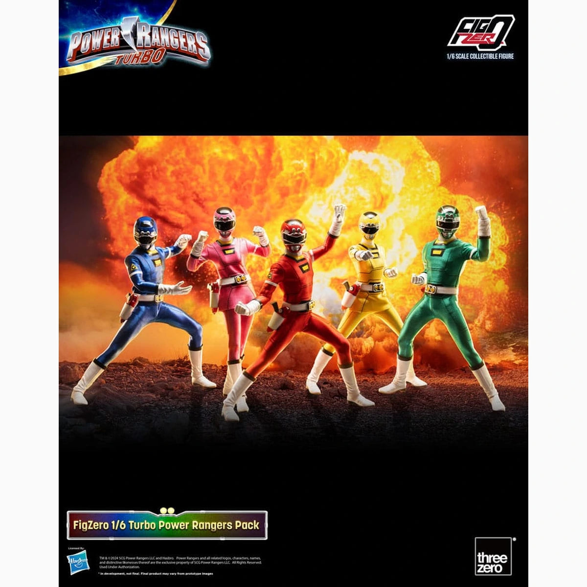 Power Rangers Turbo pack 5 figurines FigZero 1/6 Turbo Power Rangers 30 cm - Image 1