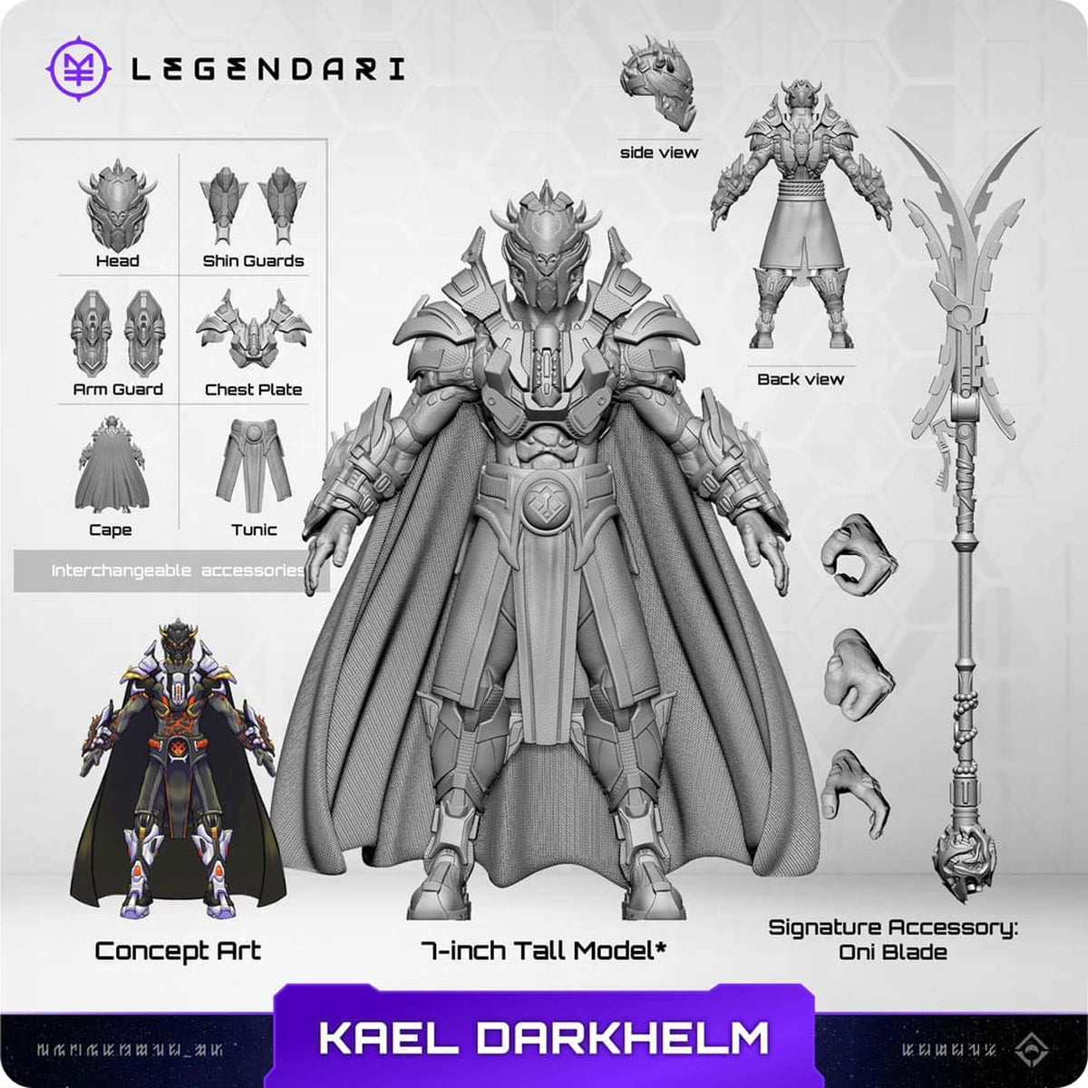 Legendari figurine 1/10 Kael Darkhelm 18 cm - Image 5