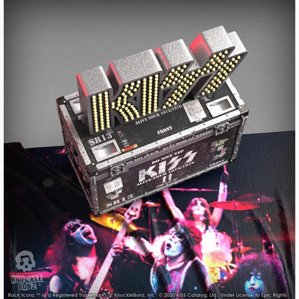 Kiss statuette Rock Ikonz On Tour caisse de tournée + décor de scène Alive! Tour - Image 4