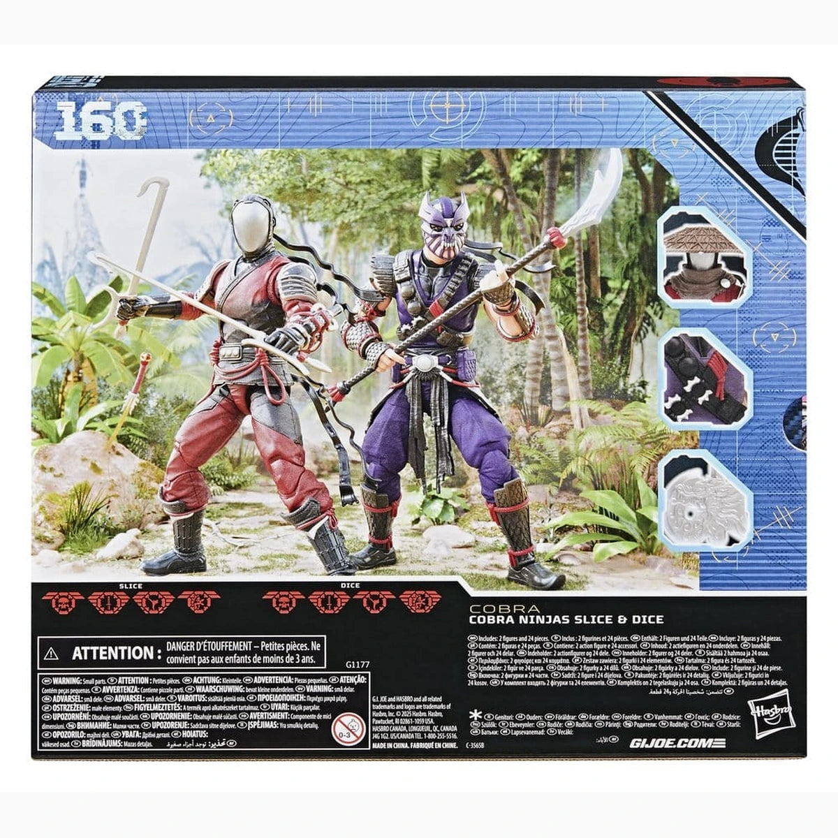 G.I. Joe Classified Series pack de 2 figurines #160 Cobra Ninjas Slice & Dice 15 cm - Image 2