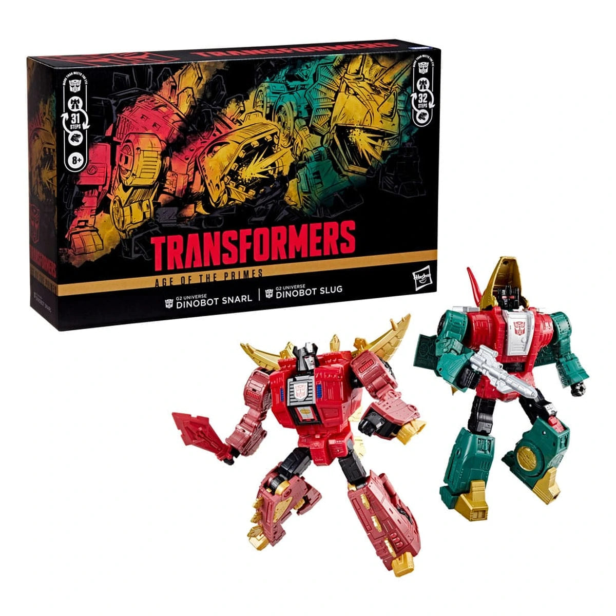 Transformers Age of the Primes Leader Class figurines G2 Universe Dinobots Snarl & Slug 19 cm - Image 4