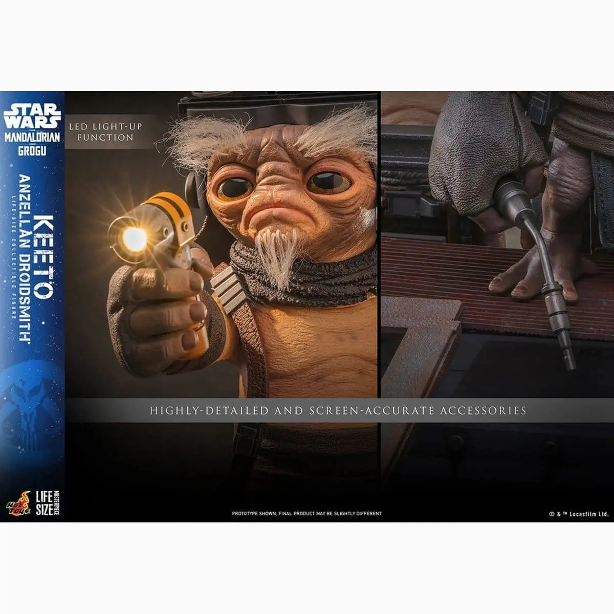 Star Wars: The Mandalorian & Grogu Life-Size Masterpiece figurine taille réelle Keeto (Anzellan Droidsmith) 26 cm - Image 7