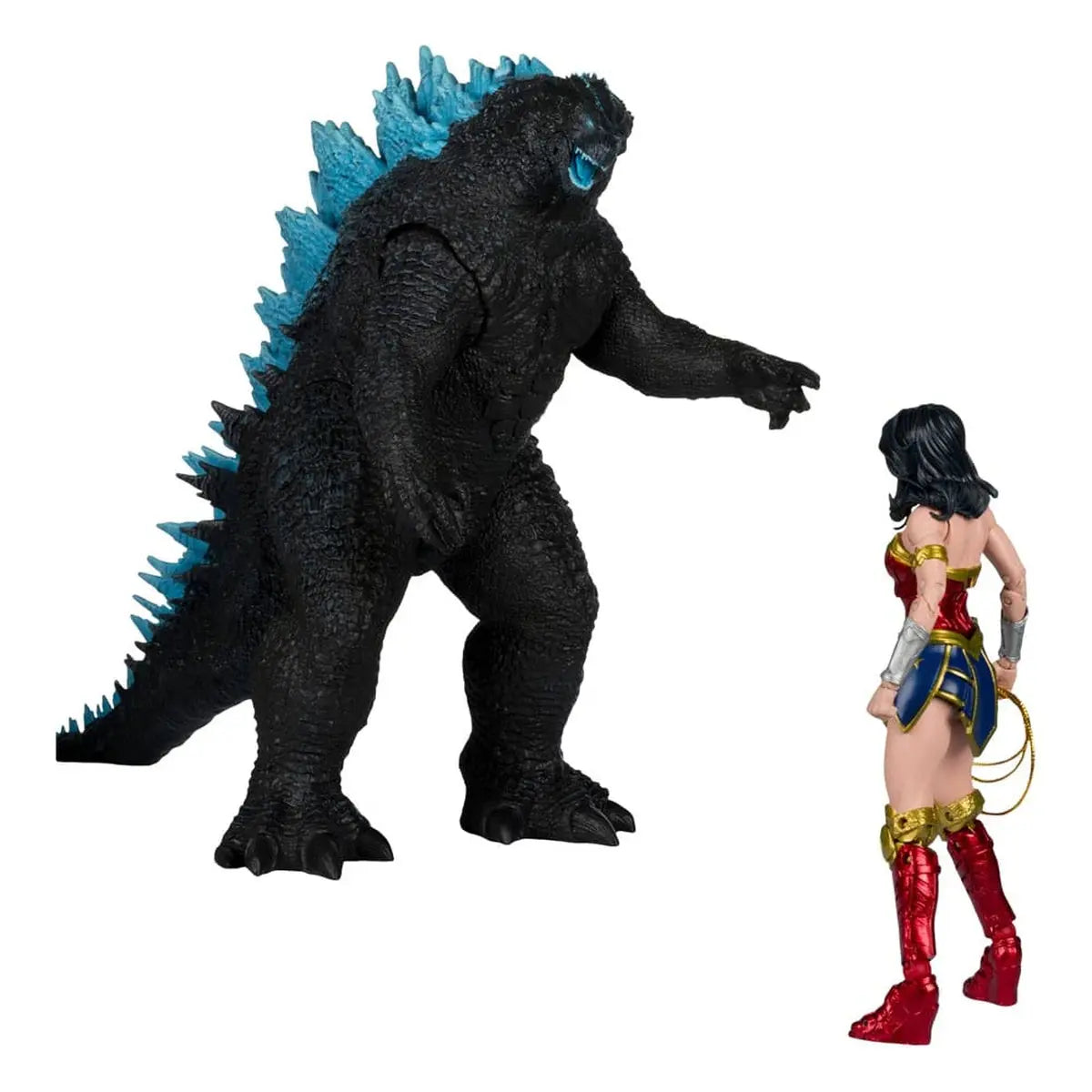 DC Justice League Monsterverse DC Multiverse pack de 2 figurines Wonder Woman Vs. Atomic Blast Godzilla 18 cm - Image 5