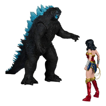 DC Justice League Monsterverse DC Multiverse pack de 2 figurines Wonder Woman Vs. Atomic Blast Godzilla 18 cm - Image 5
