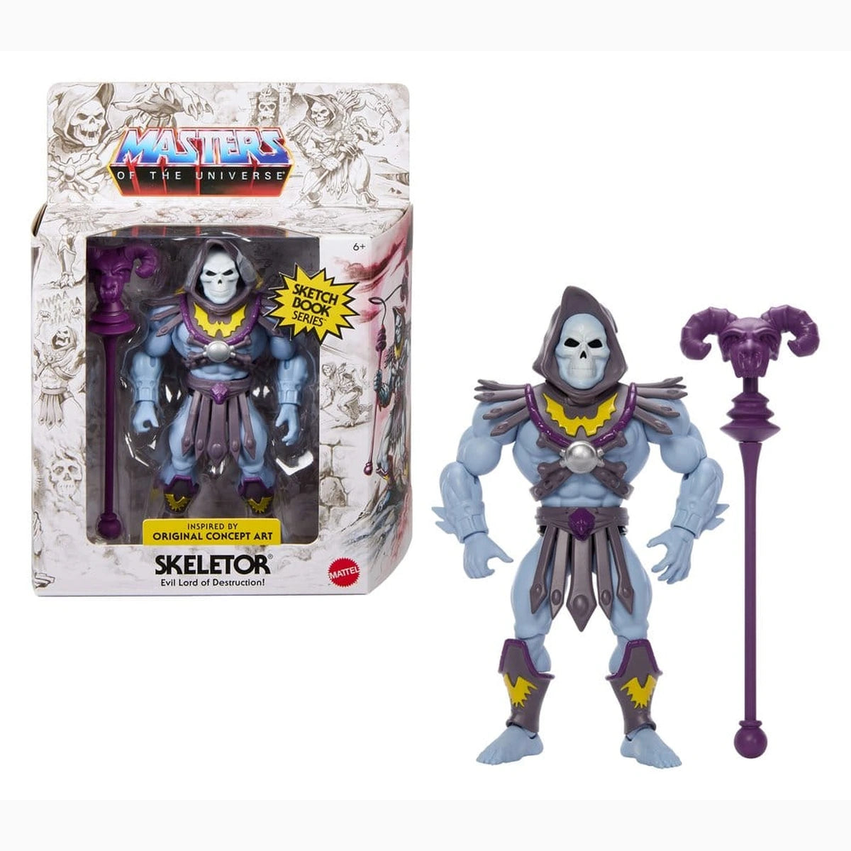 Masters of the Universe Origins figurine Sketchbook Series: Skeletor 14 cm - Image 3