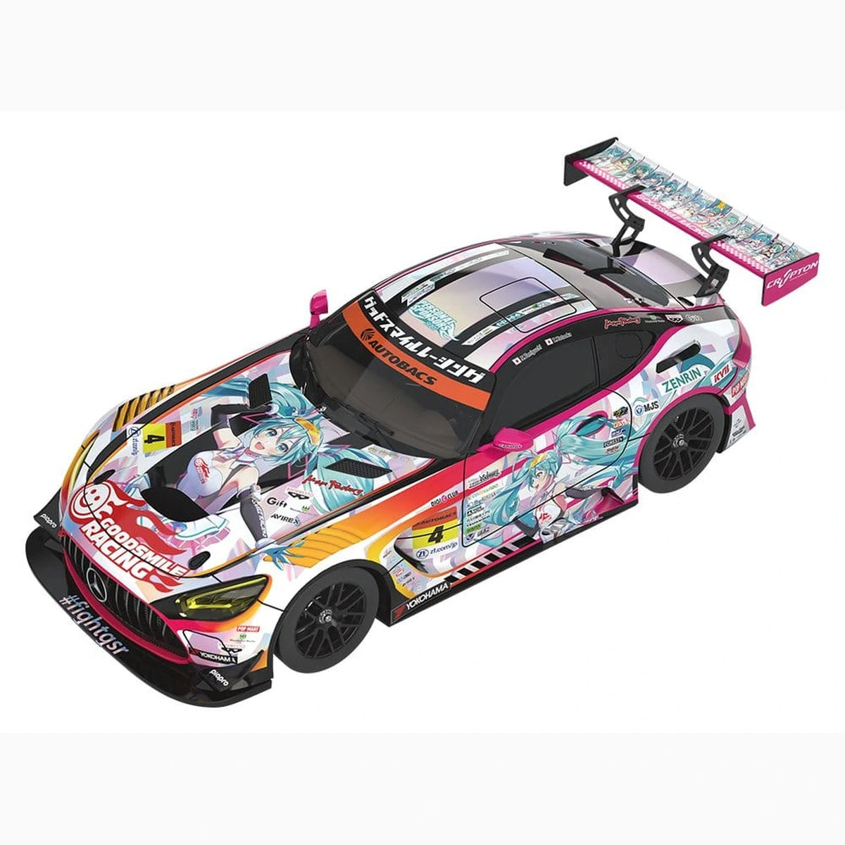 Hatsune Miku GT Project véhicule 1/43 Good Smile Hatsune Miku AMG 2021 SUPER GT 100th Race Commemorative Ver. 11 cm - Image 1