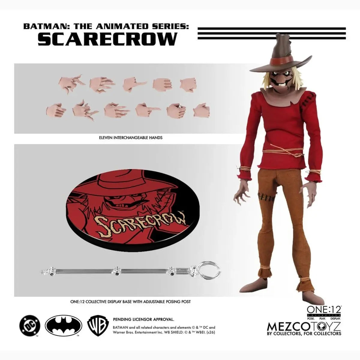 Batman, la série animée One:12 Collective figurine Scarecrow 17 cm - Image 4