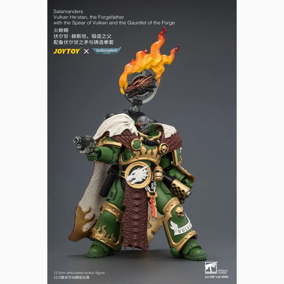 Warhammer figurine Salamanders Vulkan He'stan, the Forgefather 13 cm - Image 3