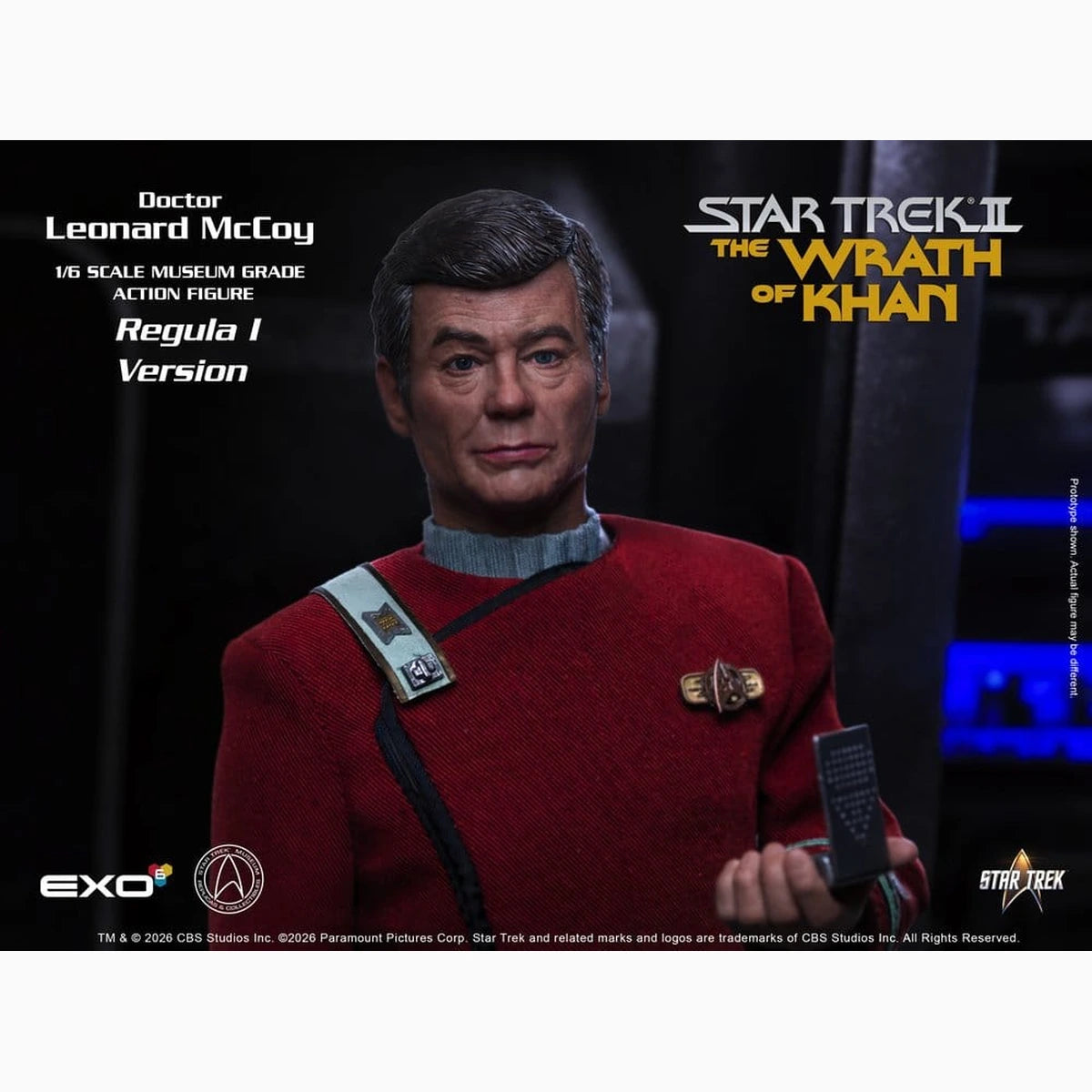 Star Trek II: La Colère de Khan figurine 1/6 Dr. Leonard McCoy Regula I Version 30 cm - Image 4
