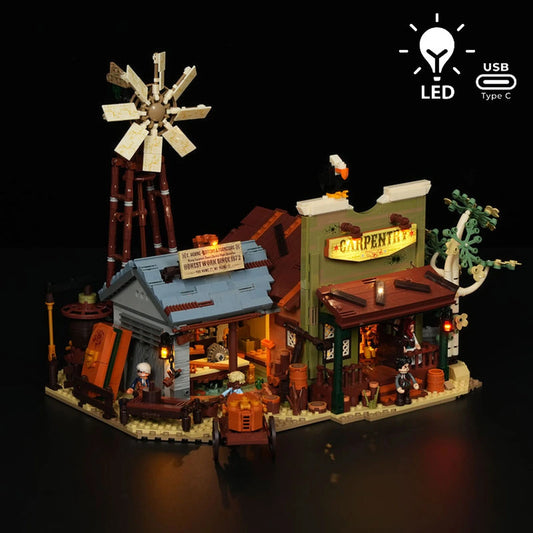 Lumibricks The Old West 14015 Western Carpentry Workshop - Image 1