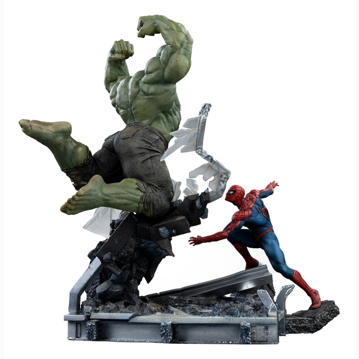 Marvel Comics statuette 1/10 Art Scale Spider-Man vs Hulk 38 cm - Image 6
