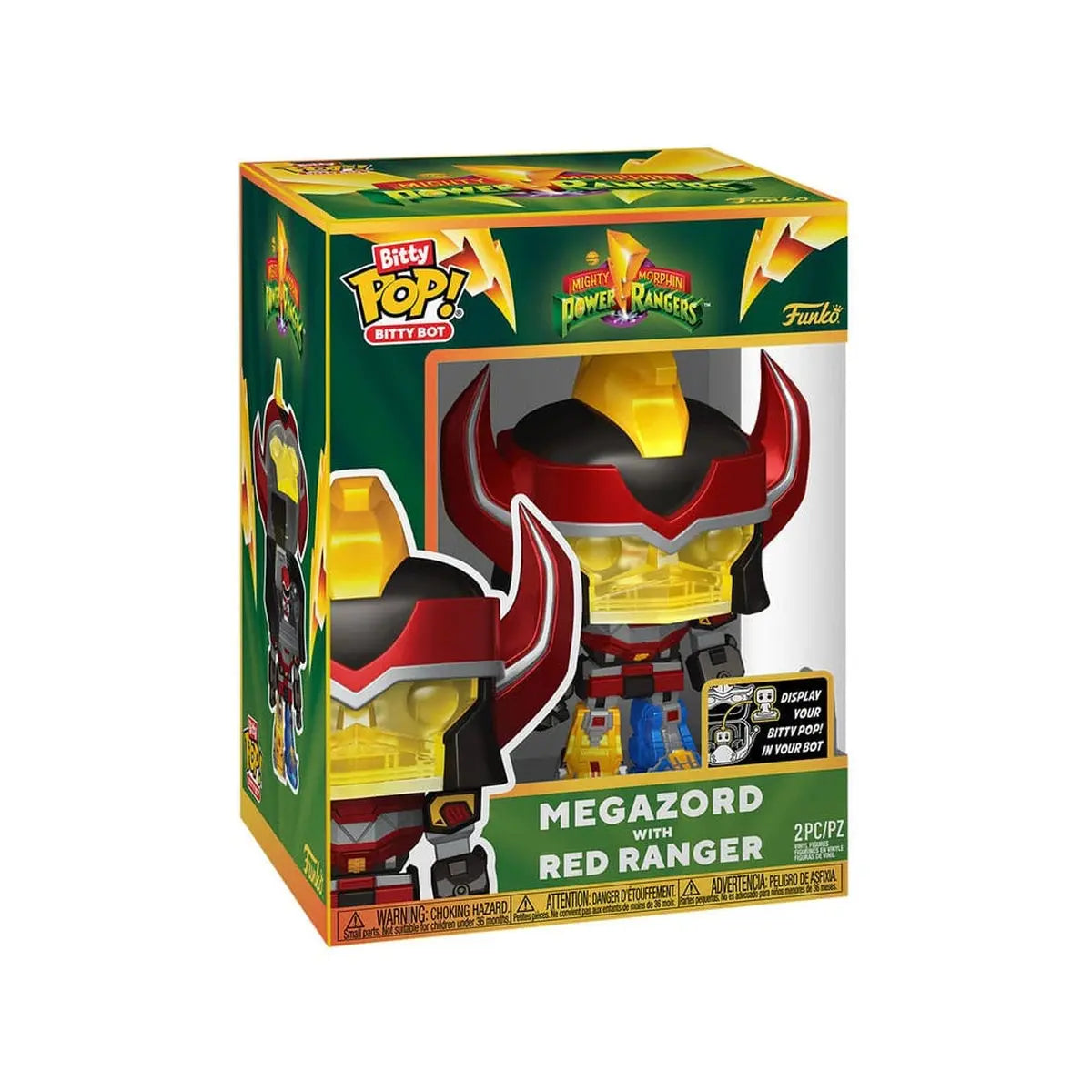 Mighty Morphin Power Rangers pack 4 figurines Bitty POP! Bots Megazord with Red Ranger 2,5 cm - Image 4