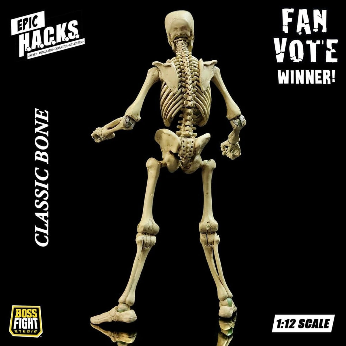 Epic H.A.C.K.S. figurine 1/12 Skeleton Blank Classic Bone - Image 7