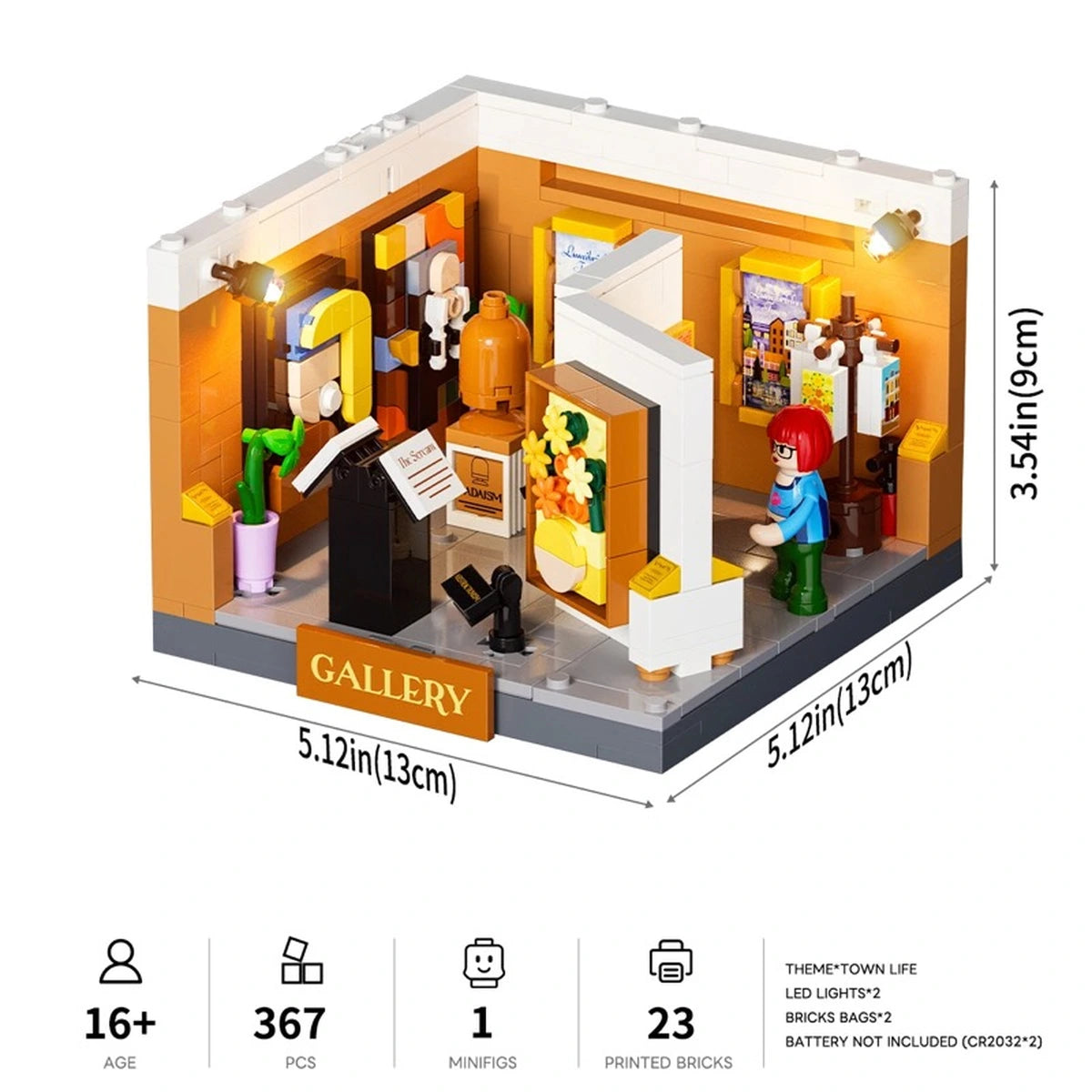 Lumibricks Town Life 15019 Brick Art Gallery Box - Image 4