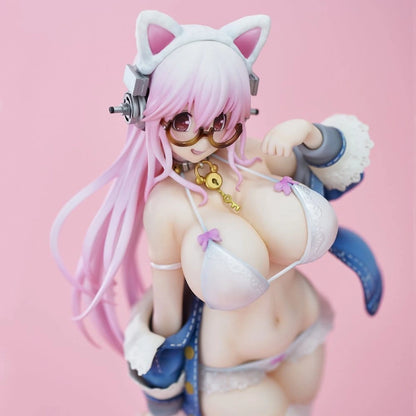 Super Sonico figurine PVC White Cat Ver. (Reissue) 27 cm - Image 2