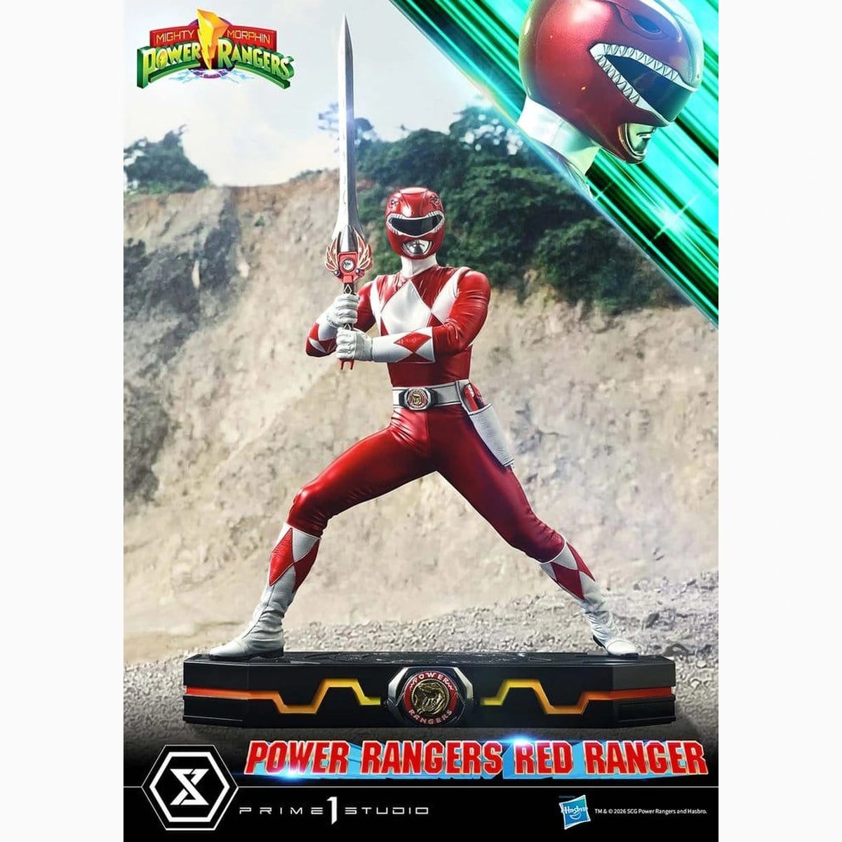 Mighty Morphin Power Rangers Premium Masterline statuette 1/4 Red Ranger 62 cm - Image 5