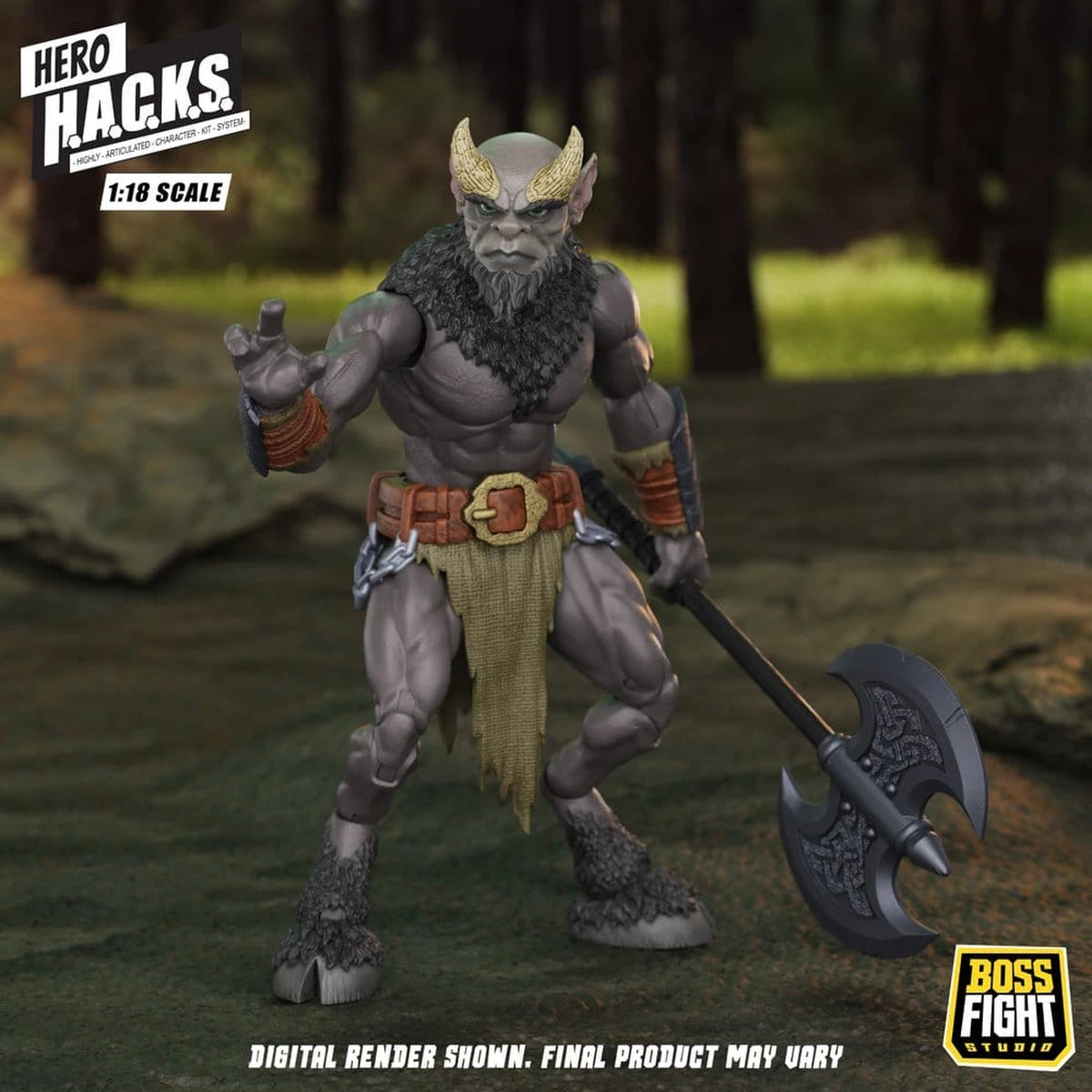 Hero H.A.C.K.S. Core figurine 1/18 Heroes and Villains Wave 1 Minos Auroxos: Labyrinthian Warrior - Image 3