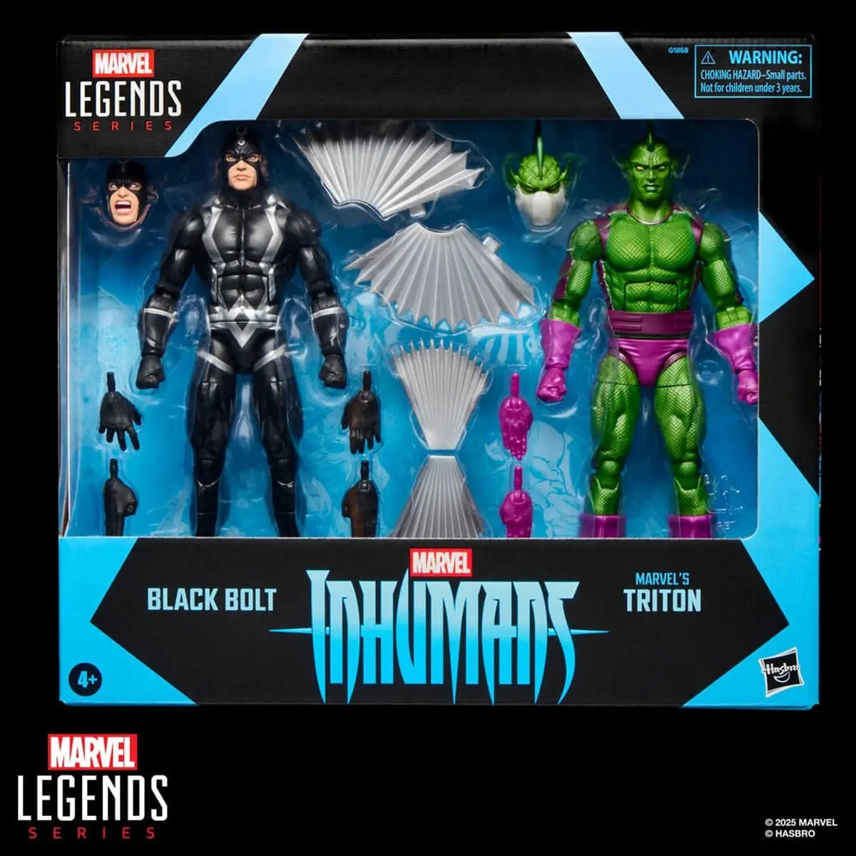 Inhumans Marvel Legends pack 2 figurines Black Bolt & Marvel's Triton 15 cm - Image 4