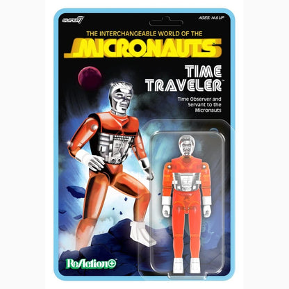 Micronauts ReAction+ figurine Wave 04 Time Traveler (Translucent Orange) - Image 1