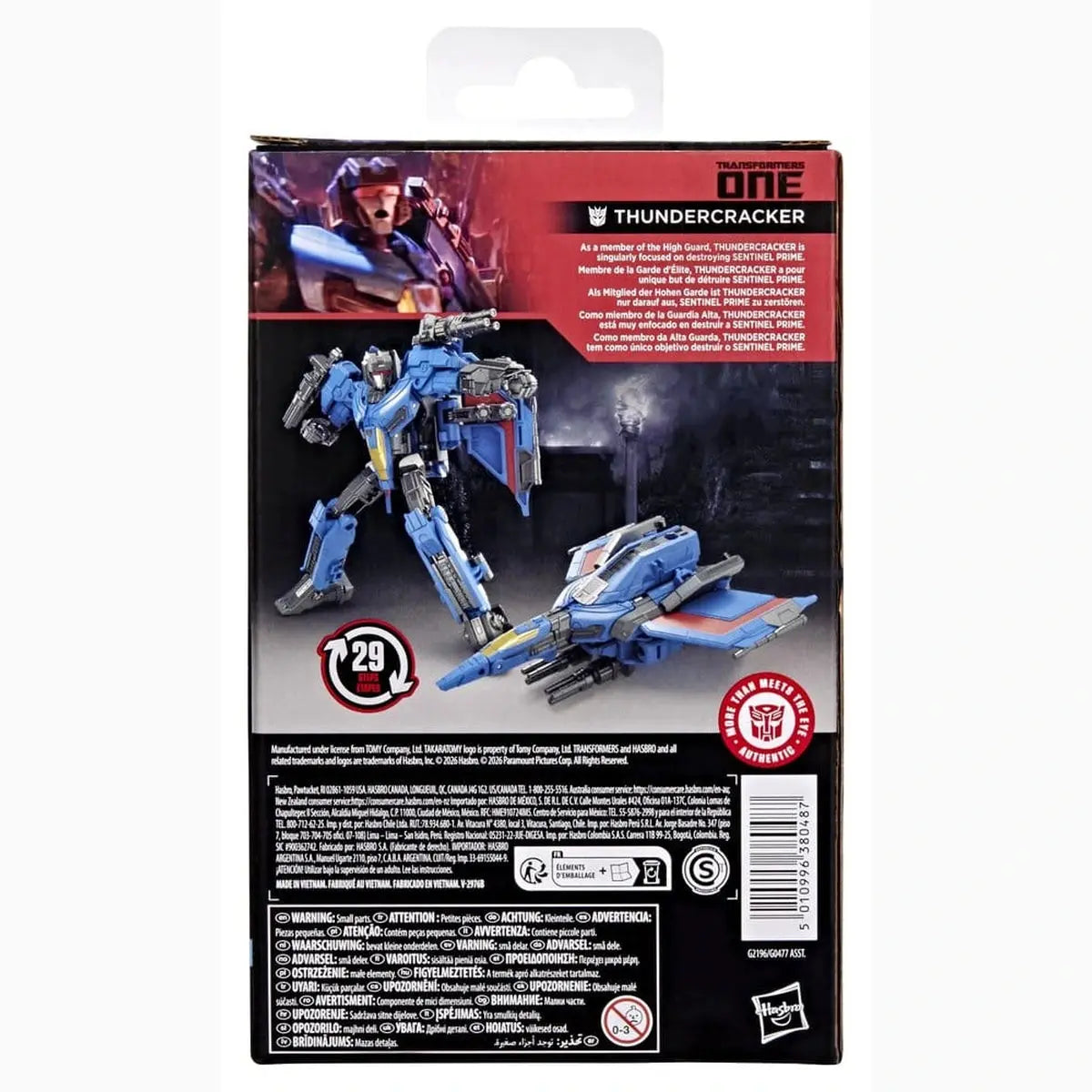 Transformers: Le Commencement Studio Series Deluxe Class figurine Thundercracker 13 cm - Image 3