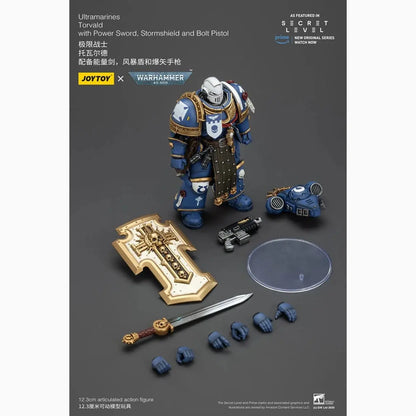 Warhammer 40,000 figurine Ultramarines Torvald with Power Sword, Stormshield and Bolt Pistol 13 cm - Image 4