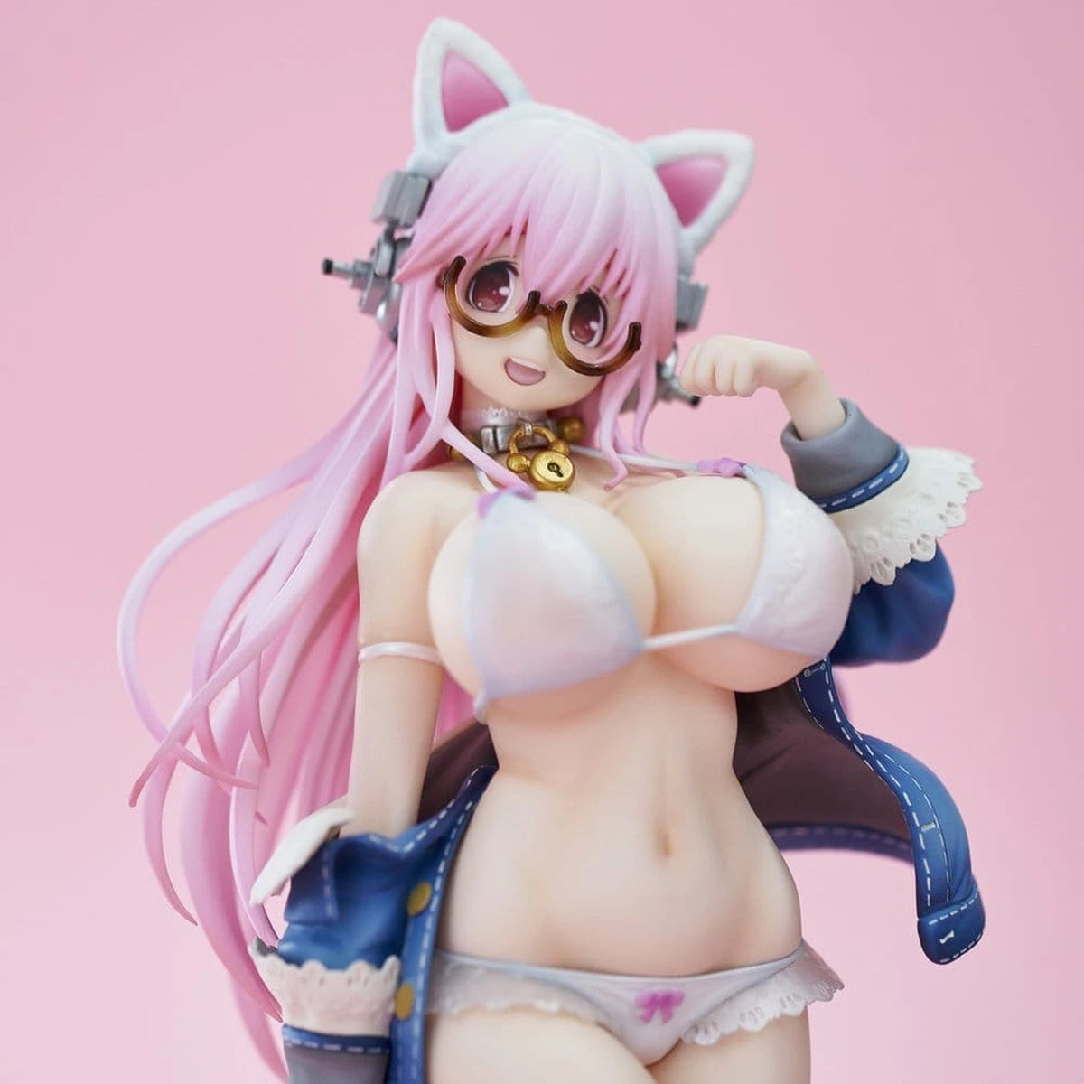 Super Sonico figurine PVC White Cat Ver. (Reissue) 27 cm - Image 4