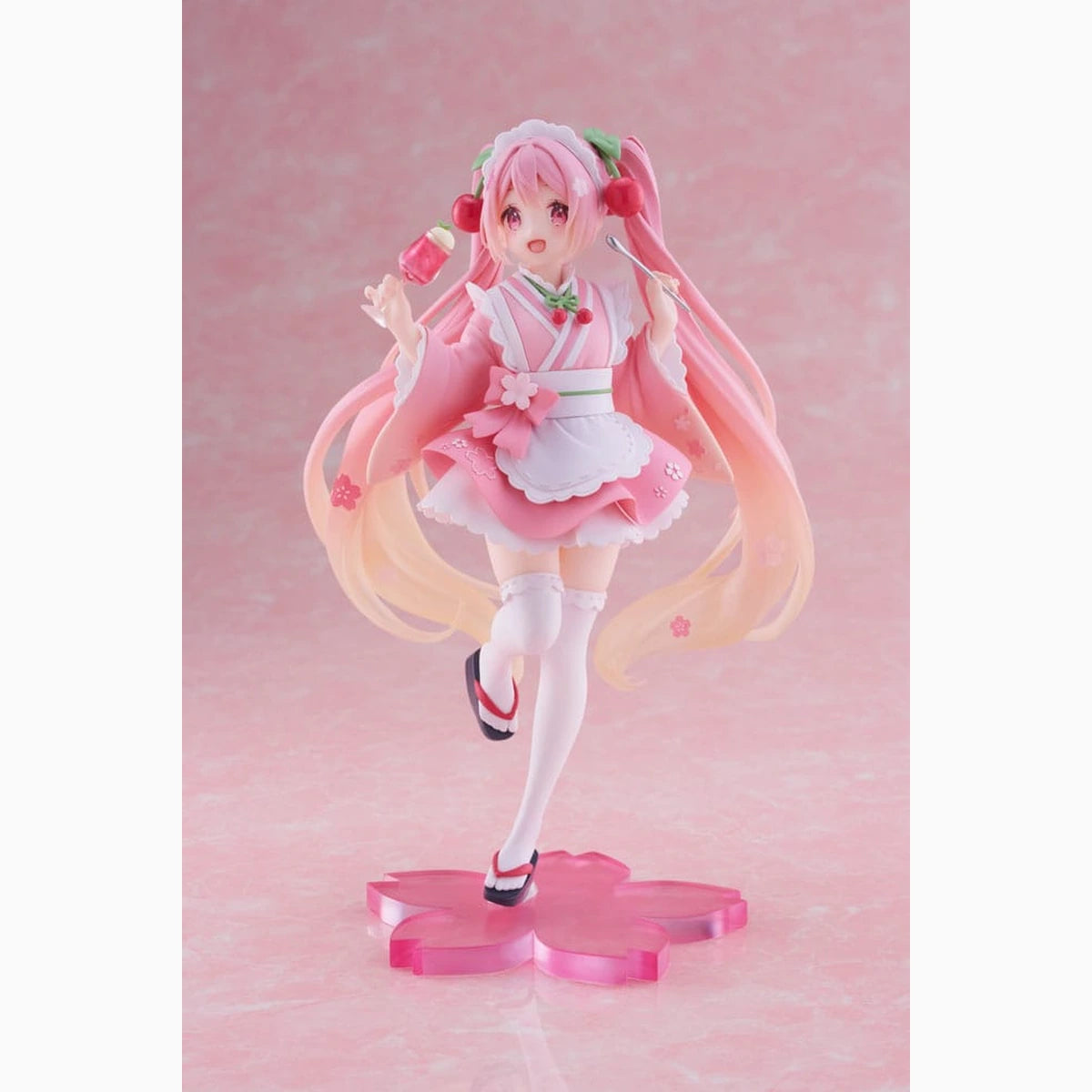 Hatsune Miku statuette PVC Newley Written Sakura Miku Japanese Cafe Ver. Reissue 18 cm - Image 4