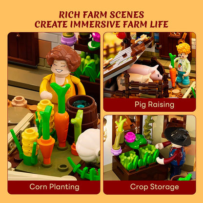 Lumibricks Farm Life 16013 Autumn Farmhouse - Image 3