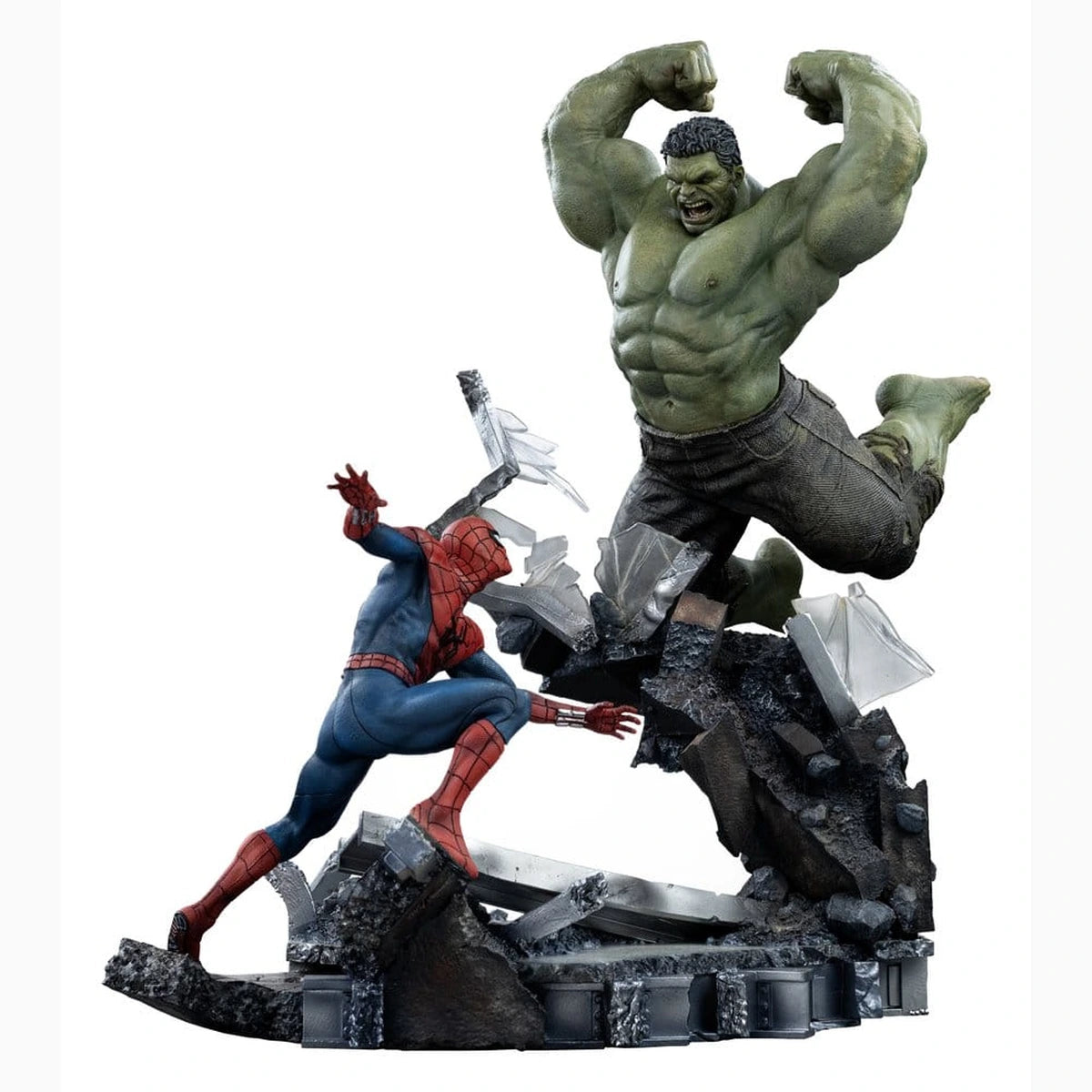 Marvel Comics statuette 1/10 Art Scale Spider-Man vs Hulk 38 cm - Image 1