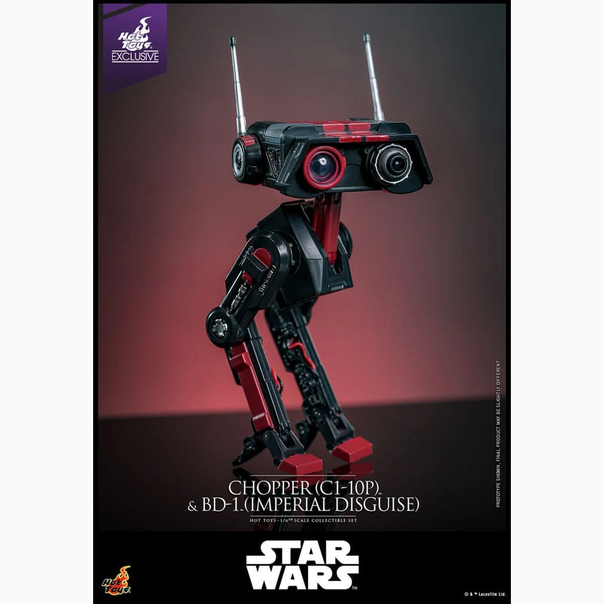 Star Wars figurine set 1/6 Chopper (C1-10P&trade;) & BD-1&trade; (Imperial Disguise) 18 cm & 8 cm - Image 5