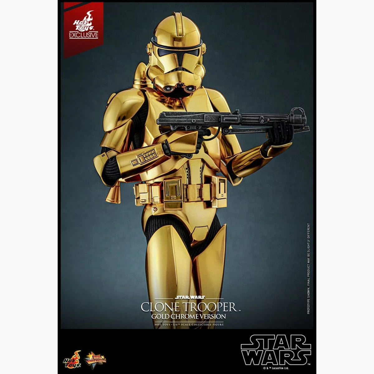 Star Wars figurine 1/6 Clone Trooper (Gold Chrome Version) Exclusive 30 cm - Image 4
