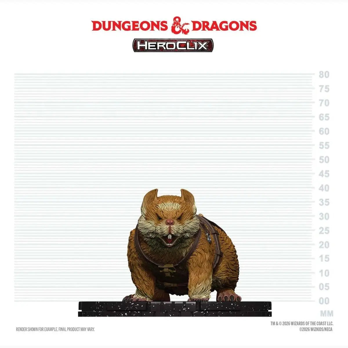 Dungeons & Dragons HeroClix: Giant figurine mini Space Hamster - Image 3