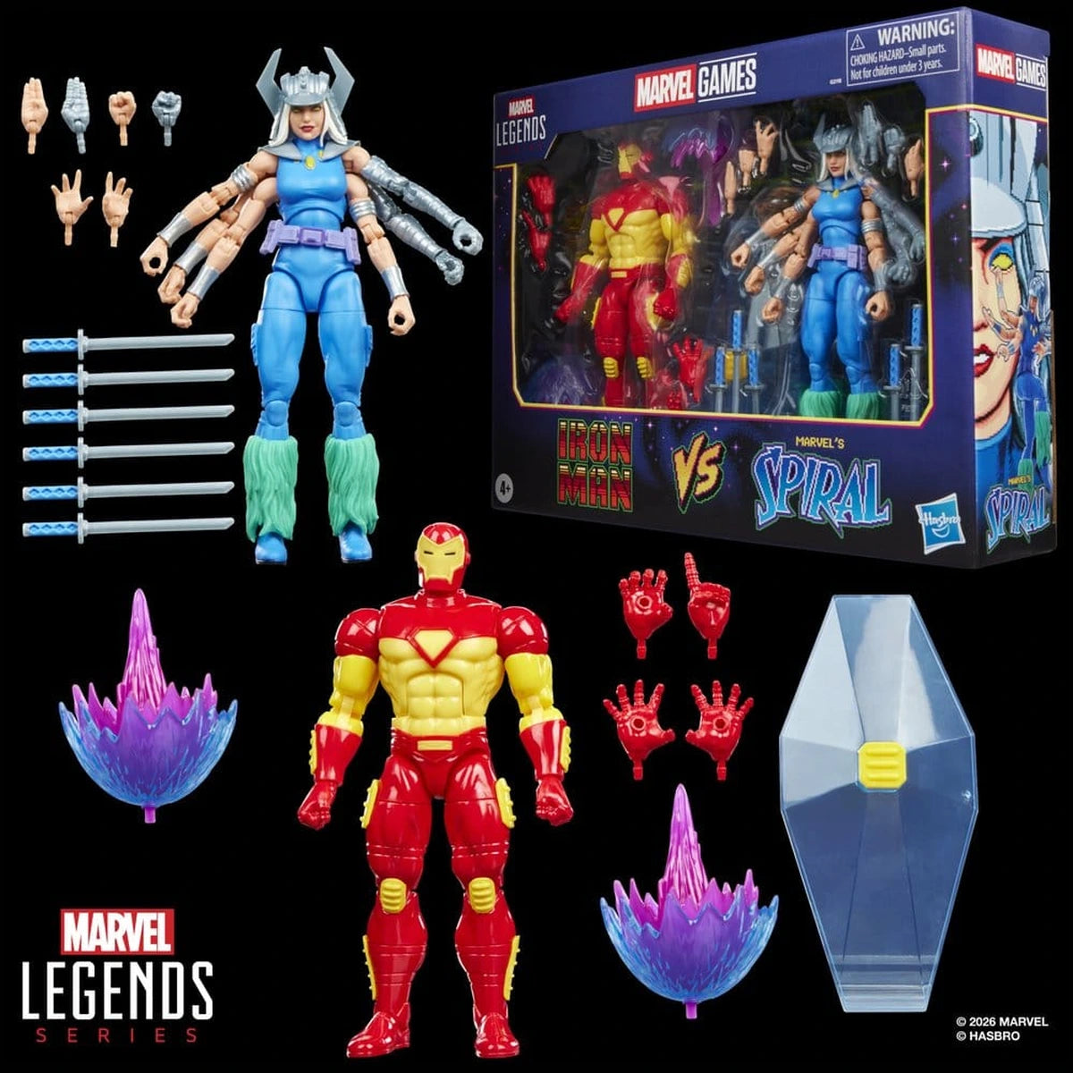 Marvel Games Marvel Legends pack 2 figurines Iron Man & Marvel's Spiral 15 cm - Image 6