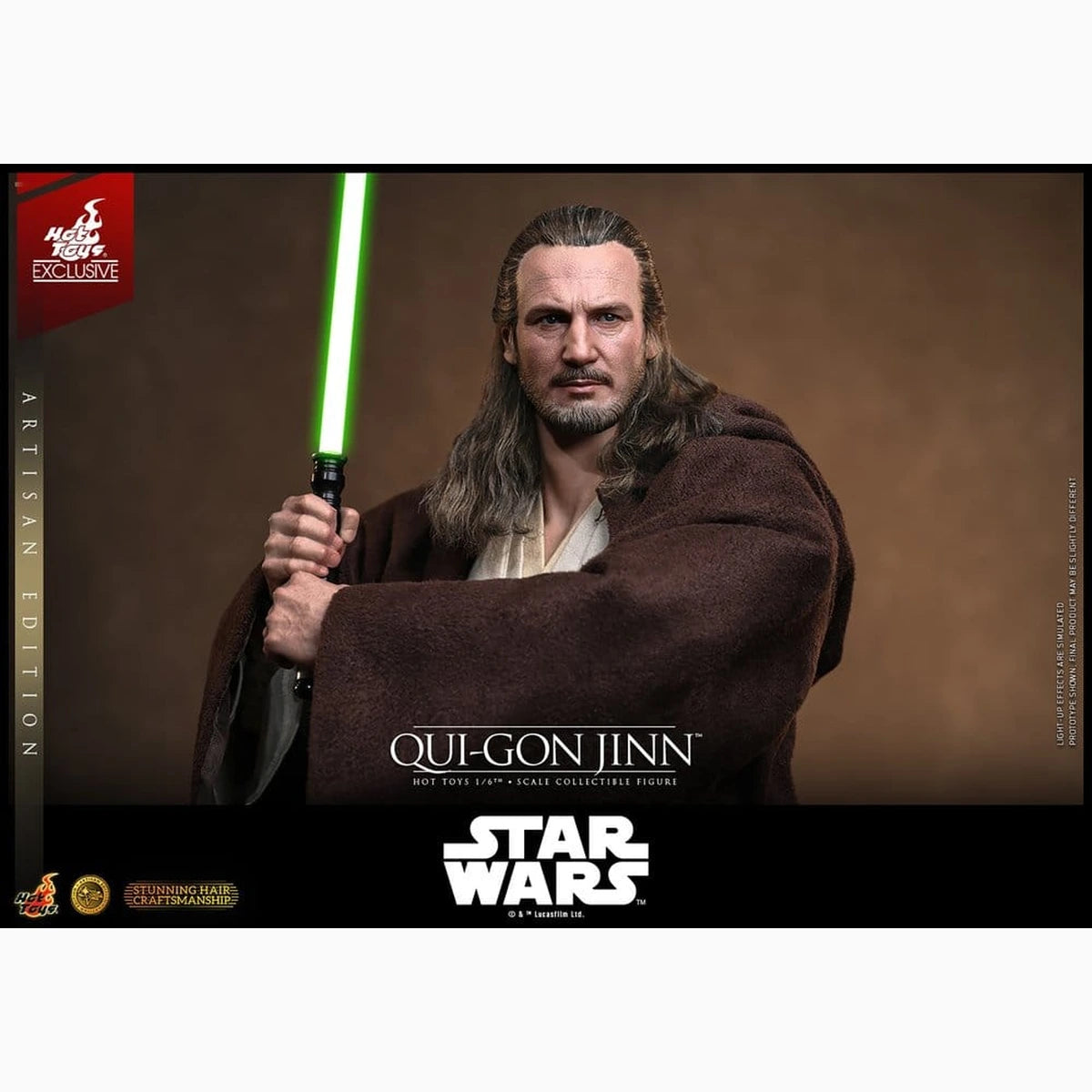 Star Wars: La Menace Fantôme Movie Masterpiece figurine 1/6 Qui-Gon Jinn (Artisan Edition) Hot Toys Exclusive 32 cm - Image 6