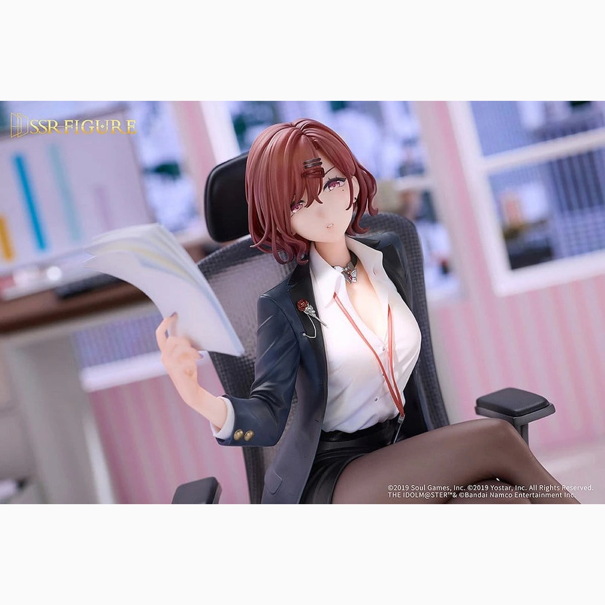 The Idolmaster Shiny Colors x Mahjong Soul figurine PVC 1/7 Madoka Higuchi Effortless Work Ver. 21 cm - Image 5