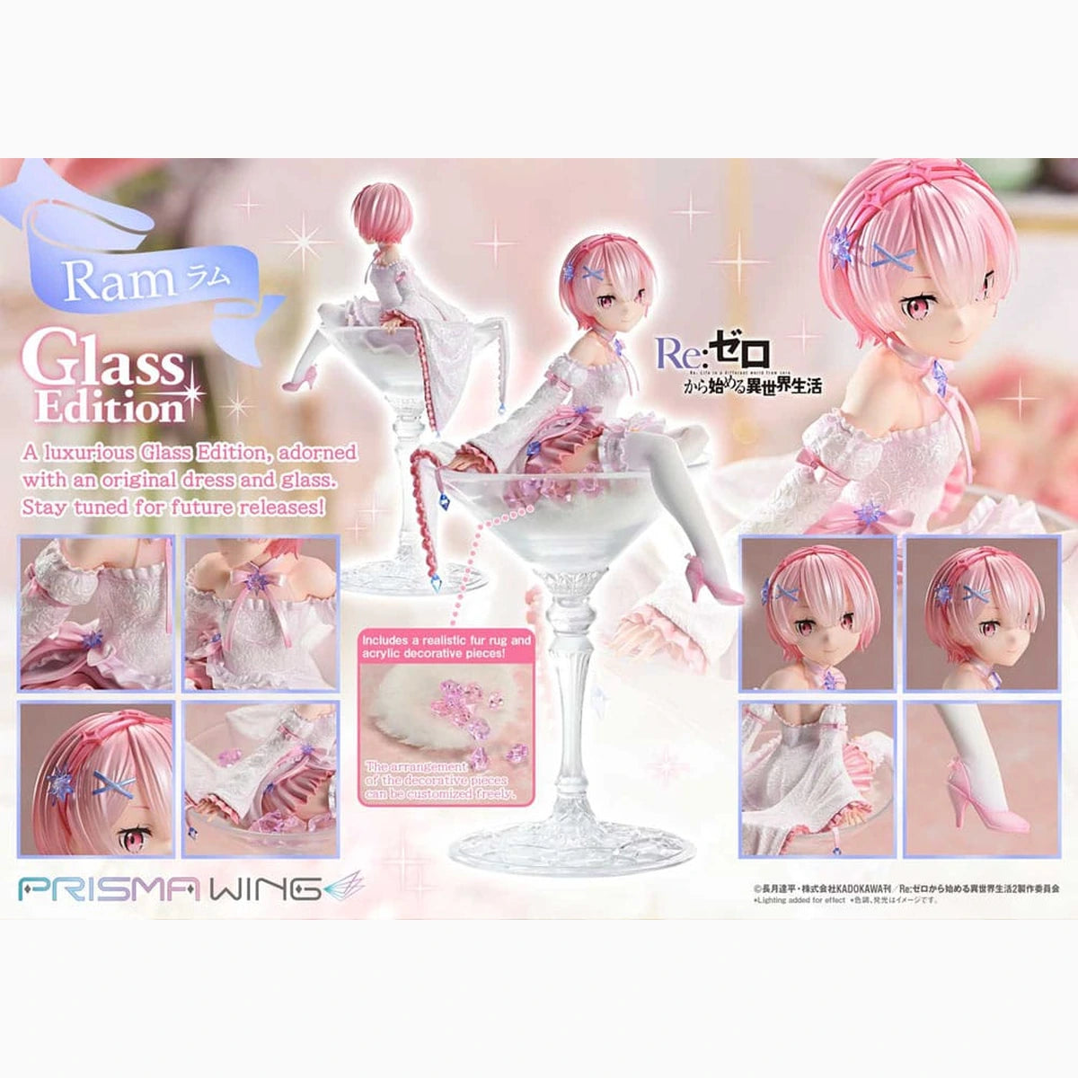 Re:ZERO Starting Life in Another World statuette PVC 1/7 Prisma Wing Ram Glass Edition 24 cm - Image 5