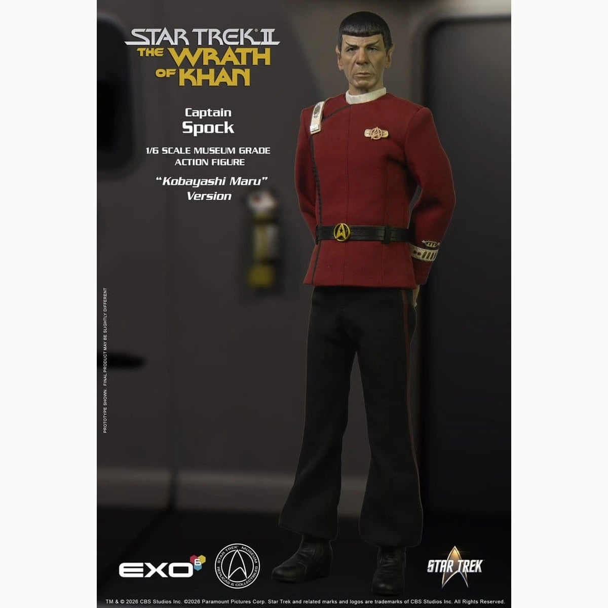 Star Trek : La Colère de Khan figurine 1/6 Captain Spock Kobayashi Maru Version 30 cm - Image 4