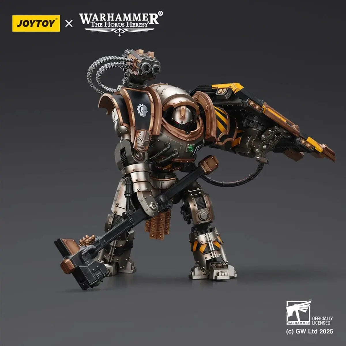 Warhammer The Horus Heresy figurine Iron Warriors Iron Circle Domitar-Ferrum Class Battle-automata with Karceri Battle Shield 24 cm - Image 6