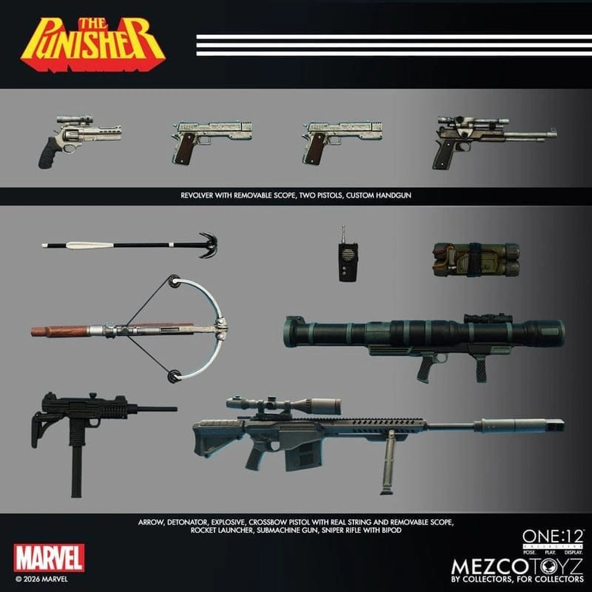 Marvel Comics One:12 Collective figurine 1/12 Punisher 17 cm - Image 5