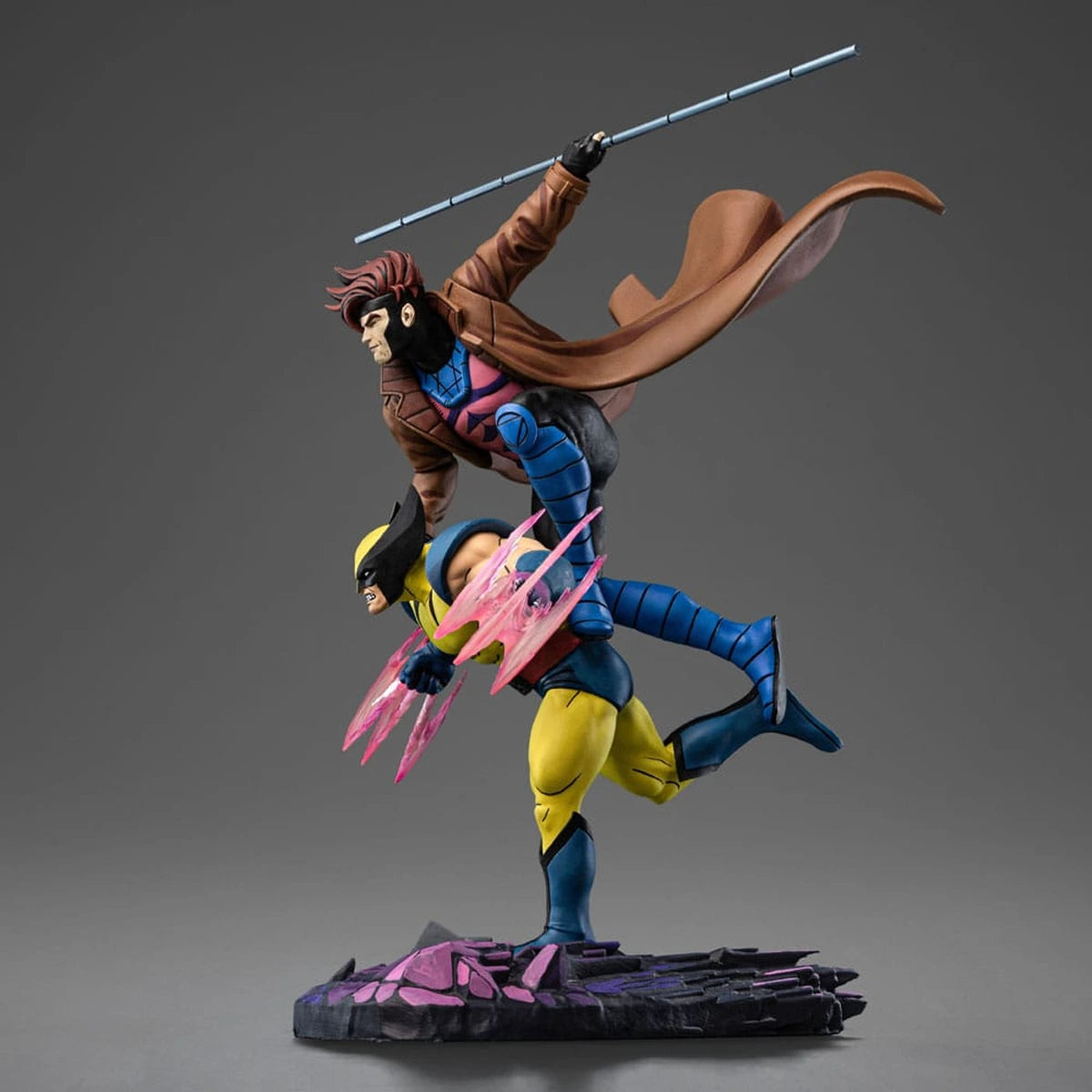 Marvel statuette 1/10 Deluxe Art Scale X-Men´97 Gambit & Wolverine 29 cm - Image 4
