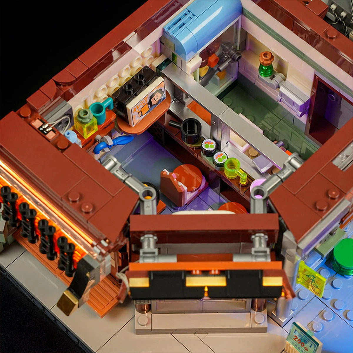 Lumibricks Cyberpunk Neoncity 17004 Japanese Izakaya - Image 5