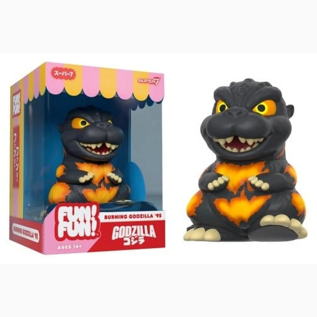 Godzilla Toho Fun! Fun! figurine mini Wave 02 Burning Godzilla - Image 1