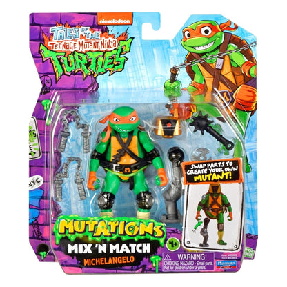 Tales of the Teenage Mutant Ninja Turtles : Légendes des Tortues Ninja bâtiment Figurine Mix 'n Match Michelangelo 12 cm - Image 4
