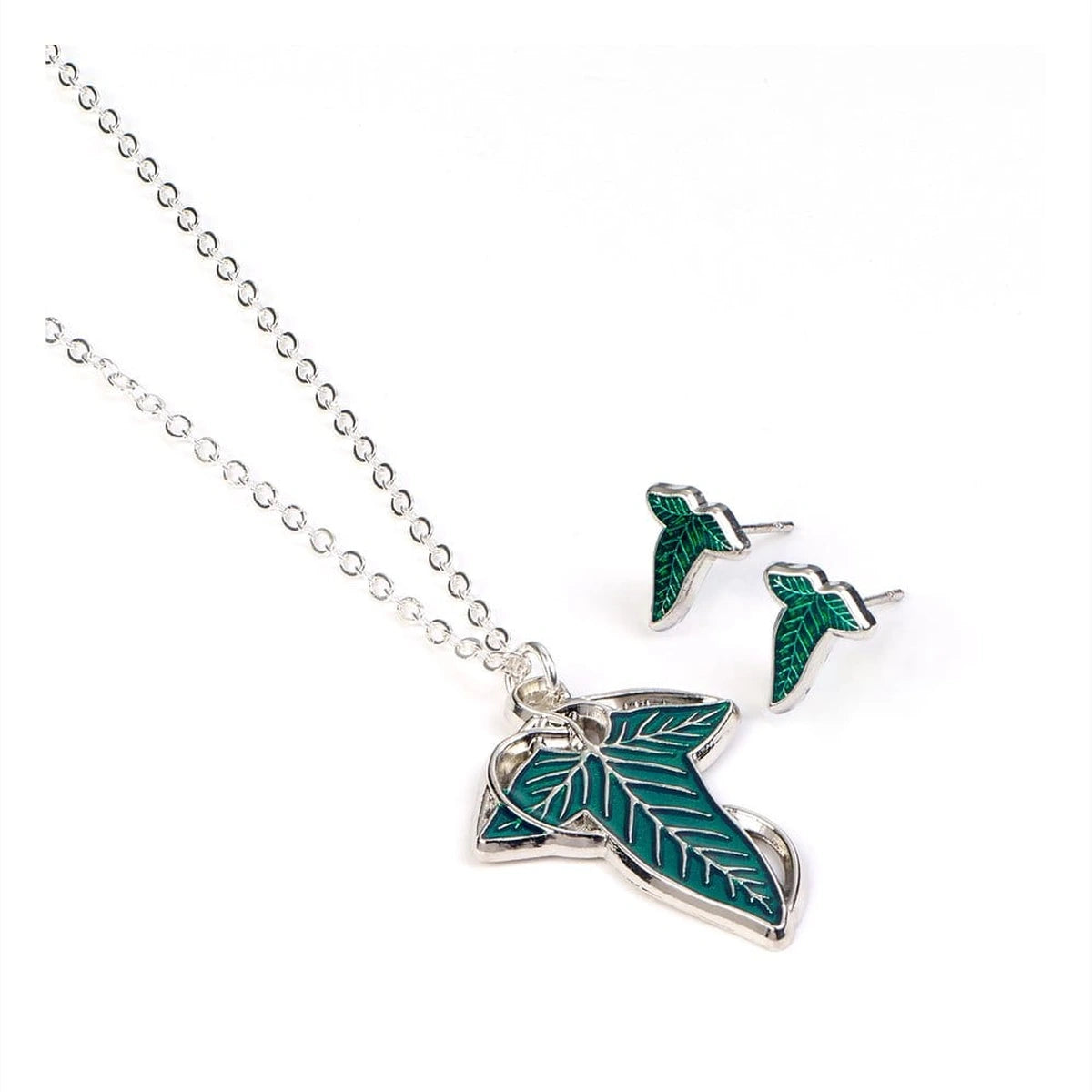 Le Seigneur des Anneaux Coffret cadeau boucles d'oreilles et collier Feuille de Lorien - Image 2