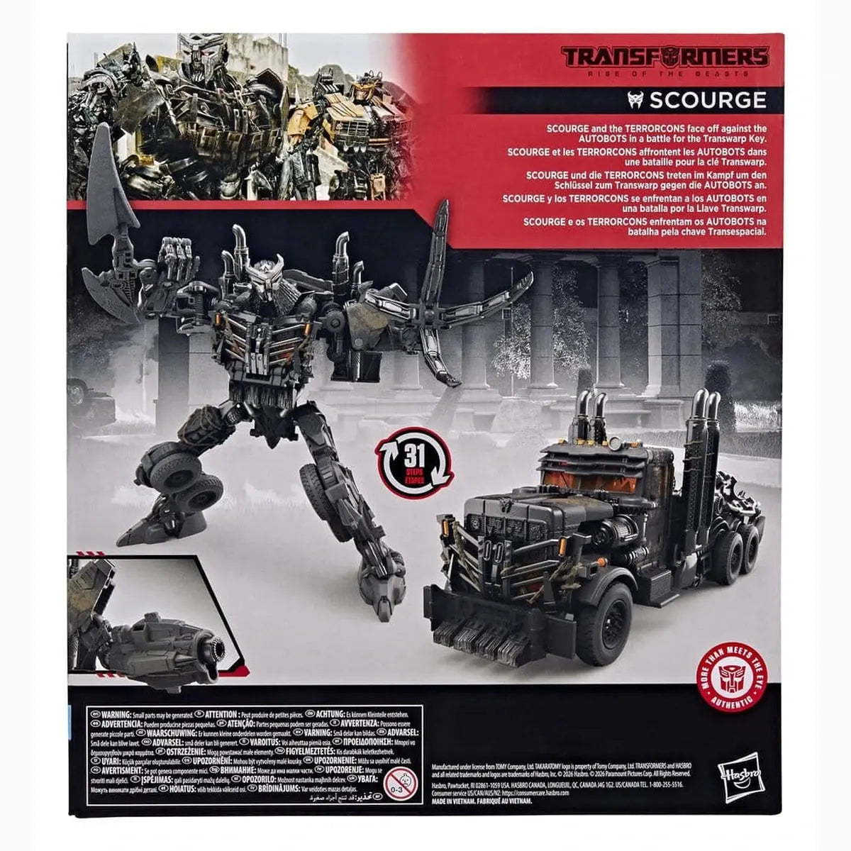 Transformers: Le Réveil des Bêtes Studio Series Leader Class figurine Scourge 22 cm - Image 3