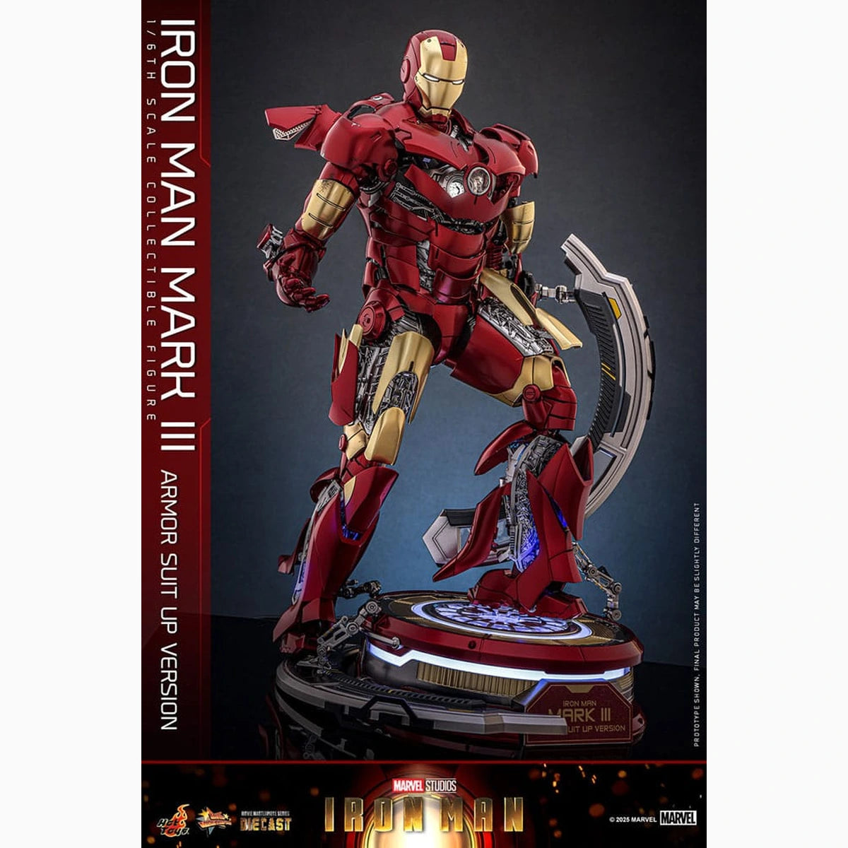 Iron Man figurine Movie Masterpiece Diecast 1/6 Iron Man Mark III (Armor Suit Up Version) 32 cm - Image 4